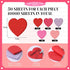 Glenmal 200 Pack Valentine's Day Heart Shape Sticky Notes, 3 x 3 Inch, Cute Self-Adhesive Pastel Notepads