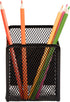 Magnetic Black Mesh Locker Cups - Magnetic Pen Holder, Strong Magnet Storage Organizer for Refrigerator, Whiteboard,