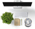 Ergonomic Mouse Pad with Wrist Rest Hand Support, Non-Slip Rubber PU Base, Great for Gaming & Work (Wrist Marble Grey)