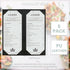IVWNNN 4.25'' 11'' 6 Pack x Menu Covers Black PU Leather Menu Holders Book Style with Angled Corners Double View Menu