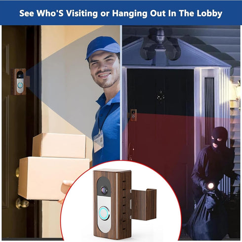 KIMILAR Anti-Theft Video Doorbell Mount Compatible with Most Wireless Video Doorbell, Adjustable Mounting Bracket