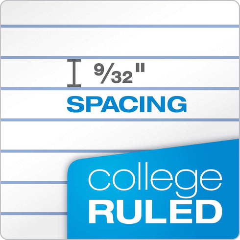 Bulk College Ruled Spiral Notebooks, 1-Subject, 70 Sheets, 24 per Pack, Colors May Vary (65021)