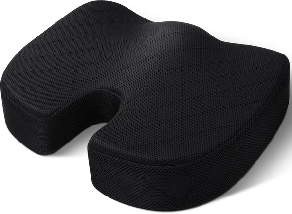 TushGuard Office/ Car Seat Cushion, Non-Slip Sciatica & Back Coccyx Tailbone Pain