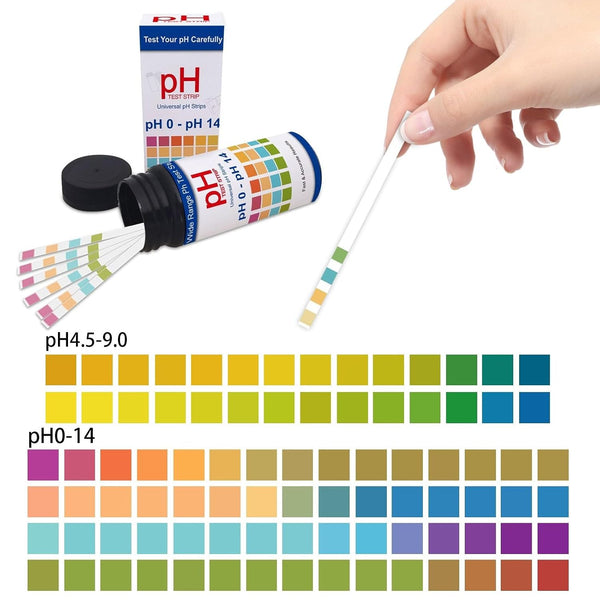 Generic 0 14 pH Test Strips - Litmus Paper pH Test Strips for Urine and Saliva Level Testing (PHUNIV) - to Universal