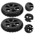 2pcs CHILDWEET Folding Grocery Cart Wheels Heavy Duty Rolling Cart Accessories for Supermarket Use Easy Installation