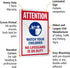 SmartSign 14 x 10 inch “Attention - Watch Your Children” Metal Sign, Rustproof Aluminum, Made in USA