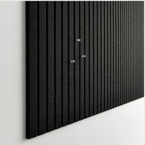 Large Cork Board for Office, Black Felt Board Alternative, Slat Wall Paneling, Felt Bulletin Board Tiles for Wall