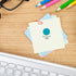 ChromaLabel 0.50 Inch Round Removable Color Code Dot Stickers, 1200 Pack, Teal