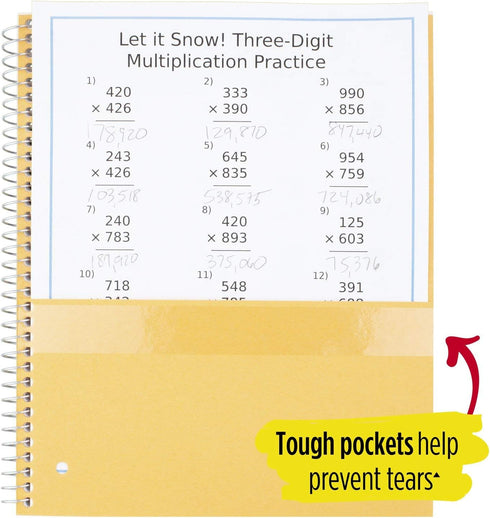 Five Star Wirebound Notebook - 1-Subject, 100-Count, Wide Rule, Royal Blue (72023)