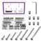 Swpeet 85Pcs M6 20/30/40/50/60/70/80mm Nickel Plated Screws Kit, Hex Socket Head Cap Crib