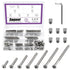 Swpeet 85Pcs M6 20/30/40/50/60/70/80mm Nickel Plated Screws Kit, Hex Socket Head Cap Crib