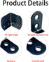 ZCLGOOD 12PCS 2x2 90 L Bracket Corner Brace Iron Degree Metal Right Angle Bracket Heavy Duty Joint Shelf Support