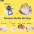 WEIYUEDA 6X9IN 300 Counts 3.94Mil packaging Clear Resealable Ziplock Plastic Bags, Double-Sided Thickened Plastic