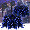 Taoushuleng 2 Pack Solar String Blue Lights Outdoor, Total 200 LED Each 40Ft