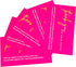RXBC2011 Pack 100 Elegant pink Thank You Cards with Gold Accent of Hotpink