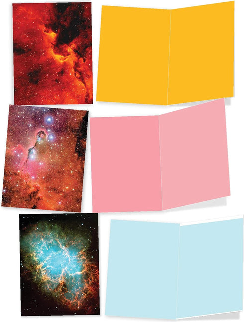The Best Card Company 20 Blank Note Cards Boxed (4 x 5.12 Inch) - Fun Assorted Patterns (10 Designs, 2 Each)