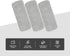 Click Clean 6-Pack Replaceable Felt Pads, Magnetic Whiteboard Eraser Felt Pads, Designed for Click Clean Replaceable