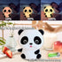 Dimmable Colorful Life Panda Silicone Night Light for Kids Tap Control Rechargeable Soft Lamp, Portable Bedside Light