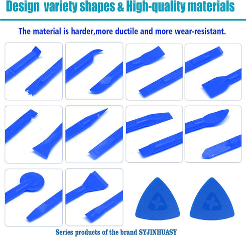 12 Pieces Carbon Fiber Plastic Scraper, Multi-Purpose Non-Scratch Pen-Shaped Cleaning Tool for Small Spaces