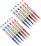 Gel Ink Pen Quick Drying Liquid Ink, 0.38 mm Fine Point Japanese Style Pens, 12 Pcs (4 Black, 4 Blue, 4 Red)
