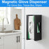 xozeooeu 2 5.9x10x3.7 Inch, Pcs Magnetic Glove Dispenser, Wall Mount Boxes Holder Metal Glove Rack Organizer for Towels