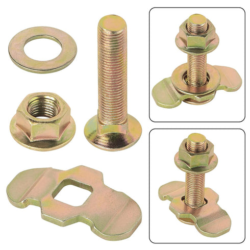 L Track Threaded Stud Fittings, Pack of 10 Double Stud Lug Fitting for Tie Down with L Track Rails