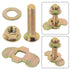 L Track Threaded Stud Fittings, Pack of 10 Double Stud Lug Fitting for Tie Down with L Track Rails