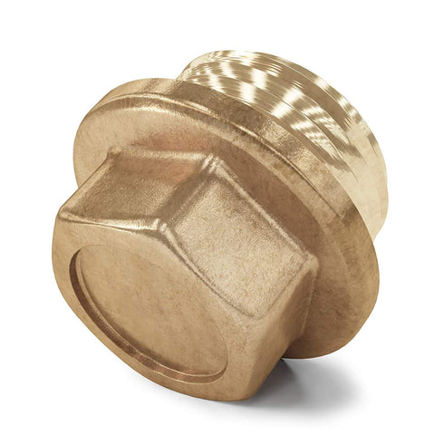 Pipe Cap 1/2" Male for Repair, Metal Fitting Male Threaded Brass Construction NPT