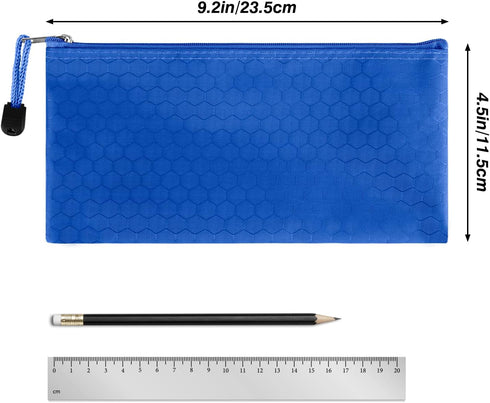 EOOUT 24pcs Pencil Pouch Bulk, Bill Size Zipper Pencil Pouches Pencil Case, Waterproof Pencil Bags for Office Supplies, Kids, Travel Accessories Stationery 12 Colors