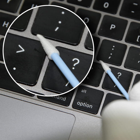 AAwipes Double-Tipped Cleaning Swabs, 100pcs Foam Cleaning Swabs for Tiny Tight Spaces of PCB Board