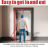 1 Set 4' 7.5' Preboun Magnetic Dust Barrier Zipper Door Kit x Construction Plastic Dust Barriers Plastic Door Curtain