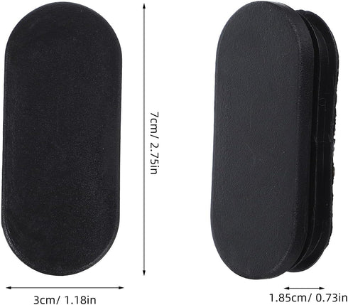 20pcs ABOOFAN Oval Chair Leg Floor Protectors Plastic End Caps Furniture Leg Covers for Table and Chair Feet Pads, Oval
