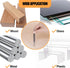 2 Pcs Dual Head Nail Setter, 3/32 and 1/8 Spring Loaded Nail Set Hammerless Double Ended Nail Punch Tool.