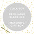 Graphique "Girl Boss" Fashion Pen, 5.5" Black Ink Ballpoint with Gold Finish & Gift Box, Unique Gift