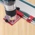 KETIPED MGJ-106R Aluminum Router Guide Rail Adapte with Rail Stop for Fixed Base Trim Routers, Compatible