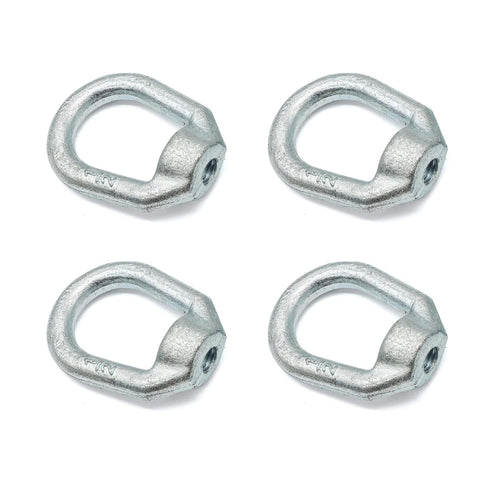 Aiwaiufu 1/2"-13 Heavy Duty Thread Lifting Bail Type Eye Nut, UNC Standard Ring Shape Lifting Eye Nuts (4 Packs)