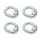 Aiwaiufu 1/2"-13 Heavy Duty Thread Lifting Bail Type Eye Nut, UNC Standard Ring Shape Lifting Eye Nuts (4 Packs)
