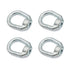 Aiwaiufu 1/2"-13 Heavy Duty Thread Lifting Bail Type Eye Nut, UNC Standard Ring Shape Lifting Eye Nuts (4 Packs)