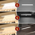 CPFLITA 4Pack 3 Counter Kitchen,Dimmable Closet 76 Under Cabinet Lighting, Motion Sensor Light Indoor with Color Temps
