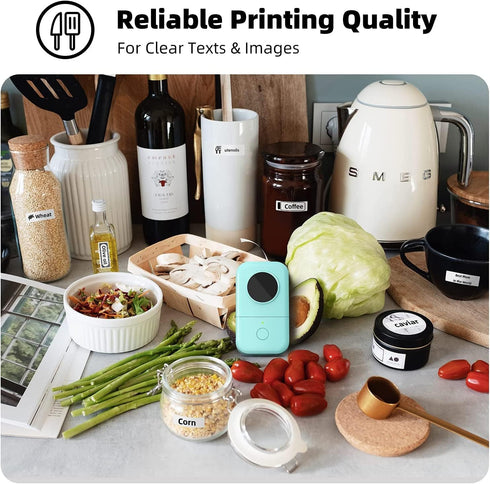 Phomemo D30 Label Maker Machine, Portable Bluetooth Mini Label Printer for Home Office with Multiple Templates