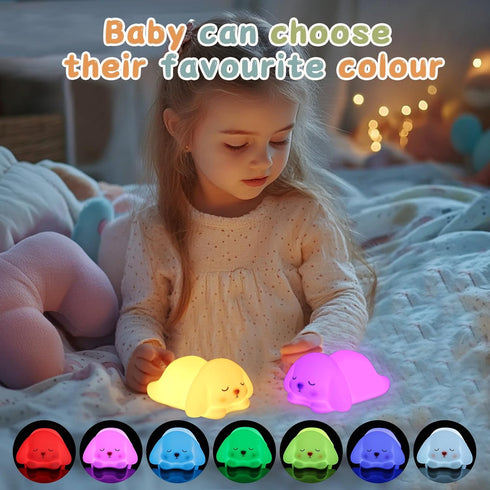 16 Dimmable ZKLiLi Bunny Night Light for Kids Lamp, Colors Lamp Cute, Baby Night Lights for Nursery,Silicone