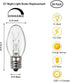 24 Pack C7 Bulbs, 15 Bulbs Dimmable, E12 Bulbs Bulbs LinMiFo Night Light Watt Night Light Candelabra Base Salt Lamp Wax