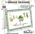 50 Pack 4 6 Inch Whaline Baby Shower Thank You Cards Boxed Green Plaid Vegetable Greeting Cards with Envelopes Stickers