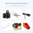 Heavy Duty Neck Lanyard Keychain for Men Women, Black Parachute Rope Necklace with HK Clip for ID Card Holder