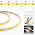 Dimmable 16.4FT/5M Light,4000K 2400LEDs 90+ AXMOTUT COB LED Strip Light with Remote, Flexible High Density LED Natural