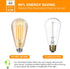 8 Pack Bulbs, E26 Bulb 60W Dimmable Bulbs, 800 2200K, ST58 Bulbs, DAYBETTER Vintage LED Edison Led Equivalent, Led