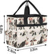 10 Milk Cow Garden Tool Bag, Heavy Duty Garden Tote Bag Organizer with Pockets Gardening Gift for Women and Men