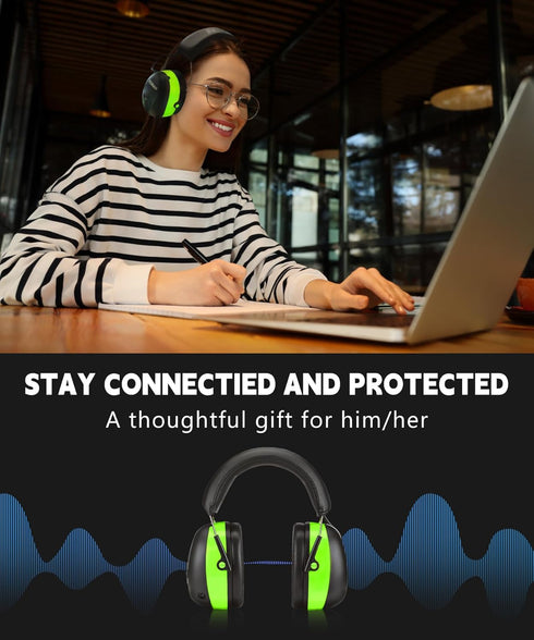 ZOHAN EM037 Bluetooth Hearing Protection, NRR 25dB Noise Reduction Headphones with 40H Playtime