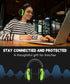 ZOHAN EM037 Bluetooth Hearing Protection, NRR 25dB Noise Reduction Headphones with 40H Playtime