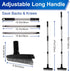 Areas-56 inch BITOPE Grout Brush Cleaner with Adjustable Long Handle Swivel V-Shaped Stiff Bristles Scrubber